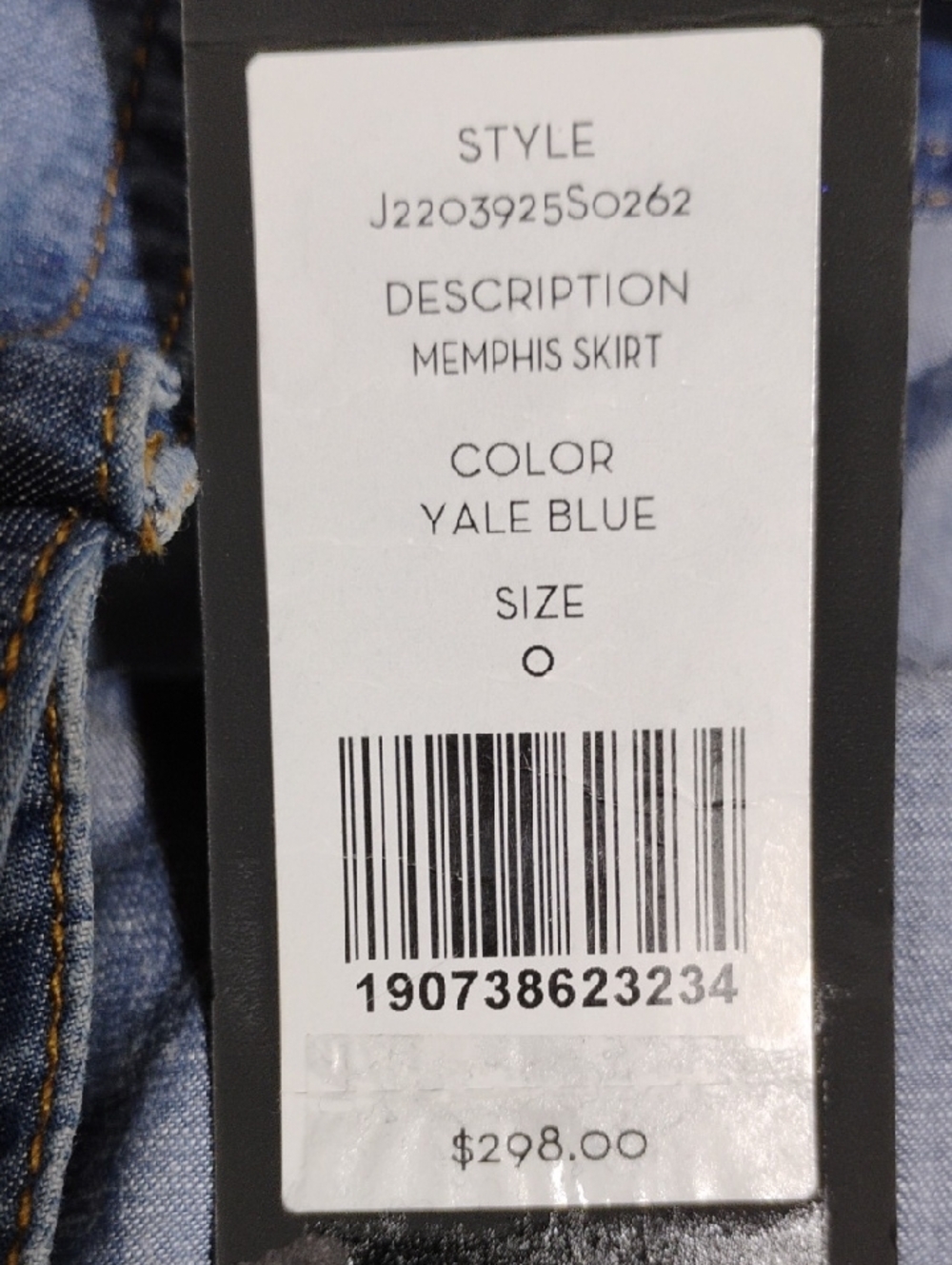 SALE! New Veronica Beard Yale Blue Memphis Denim Wrap Ruffle Skirt Sz.0 (C-19) - Picture 10 of 11